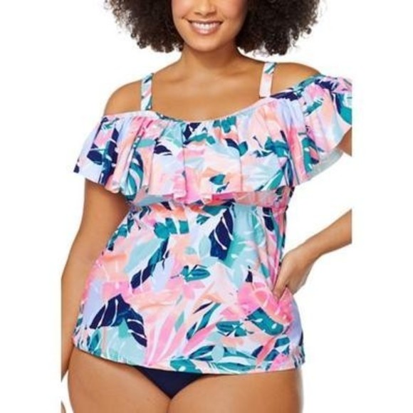 Raisins Curve Tankini Swim Top Whitehaven Nylon Spandex, 18W - Picture 1 of 1